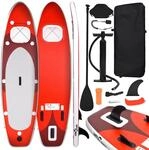 vidaXL SUP-Board-Set Aufblasbar Rot 360x81x10 cm 93390