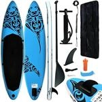 vidaXL Aufblasbares Stand Up Paddle Board Set 305x76x15 cm Blau 92737