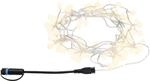 Paulmann LED-Lichterkette Plug & Shine 7,5 m Warmwei&szlig; IP44 3000 K Schwarz