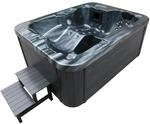 Home Deluxe Whirlpool Black Marble f&uuml;r 3 Personen 210 x 160 x 85 cm