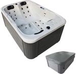 Tronitechnik Outdoor Whirlpool Spa Tino Pro Mit Isolierung Weiss Silber Marmoriert 