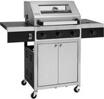Tepro Gasgrill Keansburg 3 mit Seitenbrenner Schwarz-Edelstahl