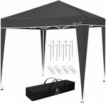 KESSER Faltpavillon mit Pop Up Klicksystem UV Schutz 50+ 3 x 3 m Anthrazit