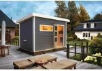 Karibu Saunahaus Hendrik 2 mit Bio-Ofen 9kW und externe Steuerung Easy