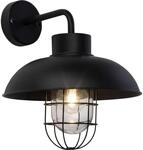 Brilliant Au&szlig;en-Wandlampe Portland Schwarz