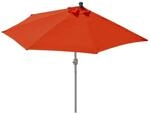 MCW Sonnenschirm Lorca Halbrund 2,7m UV 50+ 270cm Terracotta ohne St&auml;nder