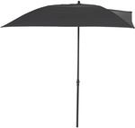 Siena Garden Balkonschirm 160 cm x 100 cm Anthrazit mit Push-Up Mechanik