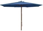 vidaXL Sonnenschirm mit Holzmast 350 cm Blau 47139