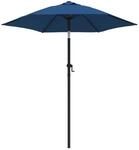 vidaXL Sonnenschirm Blau 200 x 224 cm Aluminium 47211