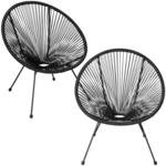 Tectake 2Er Set Gartenstuhl Santana Retro Design Im Acapulco Stil Mit