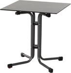 Siena Garden Klapptisch Sola Quadratisch HPL Anthrazit 65 cm x 65 cm