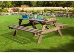 Weka Sitzbank Garnitur Feststehend 181 cm x 63 cm