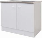 Flex-Well Classic K&uuml;chen-Sp&uuml;lenunterschrank Speed 100 cm Wei&szlig;