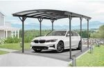 Floraworld Einzelcarport Aluminium mit Bogen 300 cm x 505 cm Anthrazit