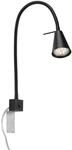 Briloner LED Bettleuchte Tuso Schwenkbar Warmwei&szlig;es Licht 40,3 x 21,7 cm Schwarz