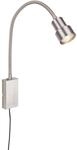 Briloner LED Bettleuchte Tusi Schwenkbar Touch Warmwei&szlig; 69 cm Matt-Nickel