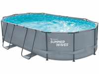 Summer Waves Pool Active Oval Anthrazit 488 cm x 305 cm x 107 cm