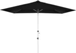 Doppler Marktschirm Expert 300 cm x 300 cm Schwarz mit Kurbelmechanik