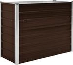 vidaXL Garten-Hochbeet Braun 100 x 40 x 77 cm Stahl 660626
