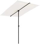 vidaXL Sonnenschirm mit Aluminium-Mast 2x1,5 m Sandwei&szlig; 47337