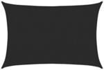 vidaXL Sonnensegel 160 g/m&sup2; Schwarz 2,5x3,5 m HDPE 311728