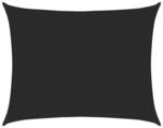 vidaXL Sonnensegel 160 g/m&sup2; Schwarz 6x7 m HDPE 311744