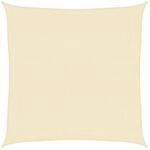 vidaXL Sonnensegel 160 g/m&sup2; Creme 7x7 m HDPE 311170