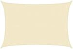 vidaXL Sonnensegel 160 g/m&sup2; Creme 3x5 m HDPE 311184