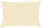 vidaXL Sonnensegel 160 g/m&sup2; Creme 3,5x4,5 m HDPE 311186