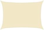vidaXL Sonnensegel 160 g/m&sup2; Creme 5x7 m HDPE 311192