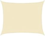 vidaXL Sonnensegel 160 g/m&sup2; Creme 6x7 m HDPE 311194