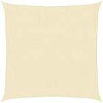 vidaXL Sonnensegel HDPE Quadratisch 3,6x3,6 m Creme 42287