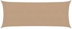 vidaXL Sonnensegel 160 g/m&sup2; Taupe 2x4,5 m HDPE 311395