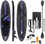 ECD Germany Aufblasbares Stand Up Paddle Board mit Sitz 320x82x15 cm Schwarz