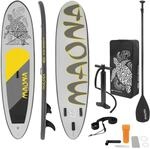 ECD Germany Aufblasbares Stand Up Paddle Board Maona 308 x 76 x 10 cm Grau PVC