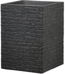 Scheurich Pflanzgef&auml;&szlig; Muretto High 38 x 38 cm x 54 cm in Stony Black