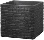 Scheurich Pflanzgef&auml;&szlig; Muretto 28,5 x 28,5 cm in Stony Black