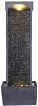 Teamson Home 98 cm Indoor Garten Modern Gebogener Wasserfall Brunnen Schwarz