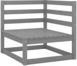 vidaXL Garten-Ecksofas 2 Stk. Grau Massivholz Kiefer Modell 1