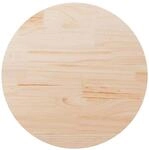 vidaXL Tischplatte &Oslash;80x2,5 cm Massivholz Kiefer 813649