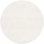 vidaXL Tischplatte Wei&szlig; &Oslash;70x2,5 cm Massivholz Kiefer 813655