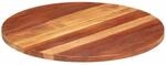 vidaXL Tischplatte Massivholz Akazie Rund 25-27 mm 70 cm 285975