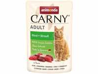 Carny Katzen-Nassfutter Adult Rind und Strauß 85 g