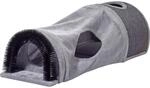 Dobar Faltbare Katzenh&ouml;hle und Spielball 87 cm x 37,5 cm x 27 cm Grau