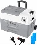 KESSER Kompressor-K&uuml;hlbox mit R&auml;dern K&uuml;hlung Bis -20 &deg;C 50, Grau