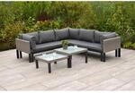 Merxx Gartenm&ouml;belset 3tlg. Amantea Ausziehbare Sitzfl&auml;che m. Tischen