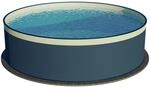 Waterman Stahlwandpool Rund 450 x 120cm Stahl 0,4mm Anthrazit Folie 0,3mm Sand