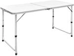 vidaXL Campingtisch Klappbar H&ouml;henverstellbar Aluminium 120x60 cm 41325