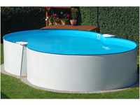 Summer Fun Stahlwand-Pool Set MONTEVIDEO Aufstellbecken Achtf. 470 x 300 x 120cm