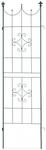 Relaxdays Rankgitter 2er Set Eisen Dunkelgr&uuml;n Wetterfest 180 cm x 50 cm x 1,5 cm
